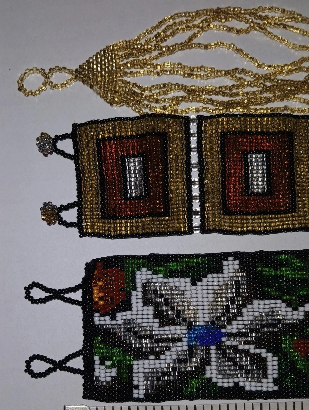 Beaded Bracelets Gold & Multicolor - Picture 3 of 7